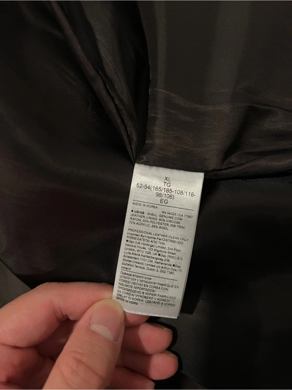Banana Republic Archives Bomber Leather Jacket